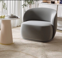 Canapé d'appoint de luxe nordique, design scandinave, en cuir PU, confortable, pour réception d'hôtel