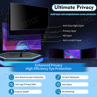 Película Protectora de Pantalla para Monitores de 24 y 27 Pulgadas, Filtro de Privacidad Anti-Espía para Computadoras de Escritorio y Portátiles, Precio de Fábrica