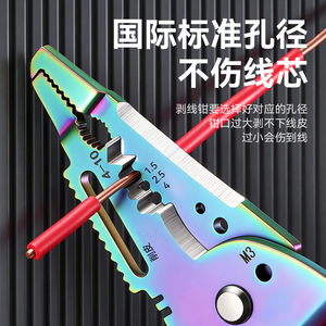 Niu Xiang Multi Functional Wire Stripper 7 Inch Industrial Grade Carbon Steel Pointed Nose For Electricians - Product Image 3