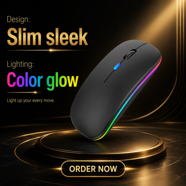 Rechargeable LED Backlight Dual Mode BT 5.0+ 2.4GHz Silent Slim Bluetooth Wireless Mouse for Computer Laptop Apple MacBook