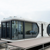 Capsule spatiale, espace de vie, villa, camping, hôtel-capsule respirant et élégant
