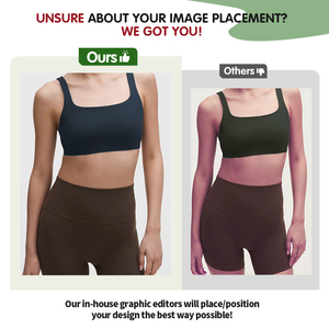 Sujetador Deportivo para Mujer, Personalizado, Ligero, de Alta Elasticidad, Sin Varillas, para Yoga y Gimnasio, con Logotipo Bordado en la Parte Delantera, Transpirable - Product Image 2