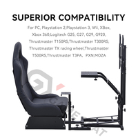 Simulateur de course automobile professionnel 3D GY032-2 pliable avec siège pour PC, Playstation, Logitech, Wii, Xbox
