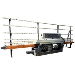Máquina de Pulido de Bordes Rectos de Vidrio, Controlada por PLC, Ajuste Automático de Alta Precisión del Grosor para Diferentes Procesos - Product Image 1