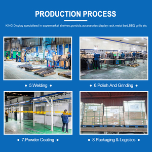 Étagères pliantes en métal à <span class=keywords><strong>3</strong></span> niveaux pour magasin de détail, supermarché, magasin d'alimentation, supports de rangement pour chips - Product Image 5