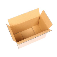 Grande boîte en papier kraft ondulé, contenant rigide avec logo personnalisé, pour vêtements, chaussures, emballage expédition de mouchoirs, 50 pièces