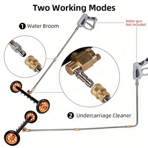 Depuratore per pavimento grande ruota in alluminio con sette ugelli per lavaggio auto <span class=keywords><strong>a</strong></span> 2000PSI - Product Image 4