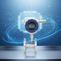 Débitmètre numérique sans fil miniature Clouds 4G NB-IoT LoRa haute précision pour petits diamètres avec protocole WirelessHART
