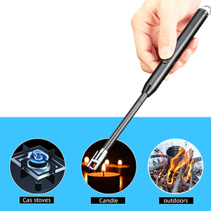 2025 miglior regalo da cucina portatile ricaricabile USB accendino elettronico a candela, BBQ USB ignifugo senza fiamma accendino antivento senza Gas/carburante - Product Image 4