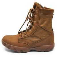 YAKEDA Bottes Tactiques Homme à Fermeture Éclair, Chaussures de Randonnée, Bottes d'Entraînement Militaires à Haute Cheville