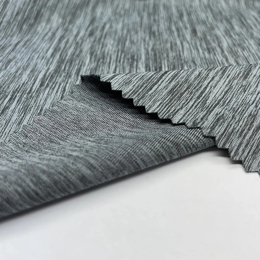 Nuovo stile poliestere cationico Spandex 150Gsm alto elastico Single Jersey per maglietta