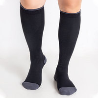 Chaussettes de compression graduée élastiques mi-mollet pour le sport, 15-20 mmHg