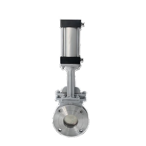 Válvula de cuchilla neumática con brida COVNA para pedidos urgentes, 10 pulgadas, 150LB, de acero inoxidable, para lodos - Product Image 1
