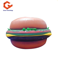 Modèle de ballon gonflable publicitaire en forme de hot-dog et de saucisse pour l'extérieur