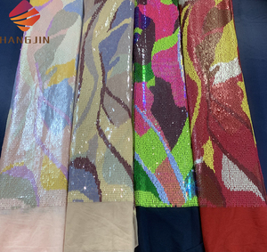Holograma multicolor, colores mezclados, <span class=keywords><strong>tela</strong></span> de encaje de lentejuelas de Piano, bordado nigeriano, secuencia brillante, <span class=keywords><strong>tela</strong></span> de <span class=keywords><strong>tul</strong></span> vendida <span class=keywords><strong>por</strong></span> yarda - Product Image 6