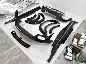 Pour <span class=keywords><strong>Ferrari</strong></span> Purosangue Kit carrosserie en fibre de carbone Purosangue OEM Diffuseur de lèvre avant en fibre de carbone Spoiler jupe latérale Kit corps large - Product Image 5