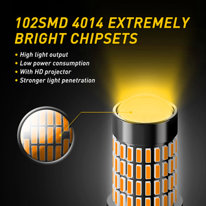 AUXITO ฟูล 360 °   หลอดไฟ LED รุ่น Beam 102H Series 3157 6000K แสงสีขาว สำหรับไฟเบรก ไฟเลี้ยว ไฟถอยหลัง หลายโหมด - Product Image 3