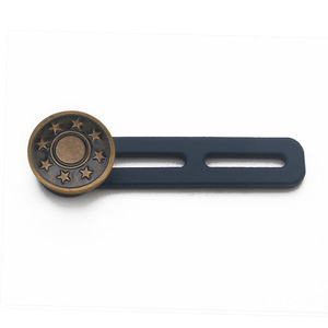 Extenseur <span class=keywords><strong>de</strong></span> taille en silicone réglable <span class=keywords><strong>de</strong></span> haute qualité, 17 mm, détachable, sans couture, pour jeans, boutons-pression, style en gros, tige - Product Image 3