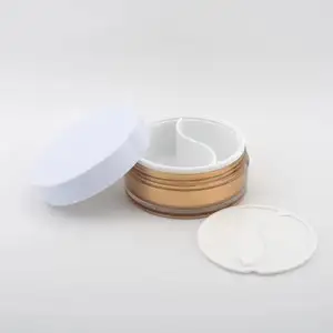 Échantillon de cuisine gratuit, support personnalisé, 50g x 50g, crème pour le visage, pot double Face en plastique PS