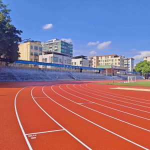 INOLP Revêtement de sol sportif durable Approuvé par l'IAAF Piste de course hybride Haute qualité Athlétique 400/800 mètres CN/GUA - Product Image 2