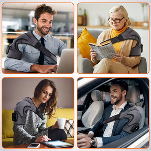 Masajeador inalámbrico de cuello y hombros con pantalla Digital personalizable, calefacción, compresa caliente, terapia de vibración, nuevo lanzamiento - Product Image 6