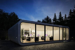 CDPH Personnalisable 20ft & 40ft Portable Office Tiny House Steel Glamping Party <span class=keywords><strong>Tente</strong></span> Cabines avec 2 Room Mobile Kit for Living - Product Image 3