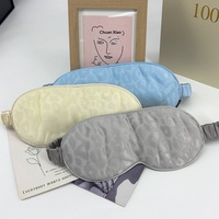 Masque de sommeil en soie de mûrier 100% double face OEM, imprimé, respirant, pour femmes et hommes, idéal pour les voyages