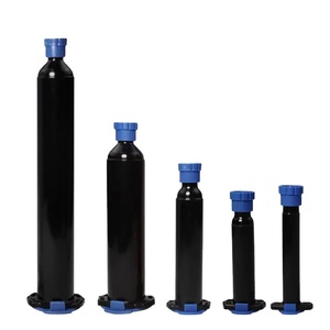 Jarum suntik plastik kosong baru Amerika antiuv barel 55Cc/30Cc/10Cc/5Cc warna hitam alat suntik lem - Product Image 2