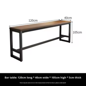 طاولة بار خشبية عتيقة الطراز للعائلة، طويلة للشرفة، تُثبت على الحائط، للنوافذ، تُصنع حسب الطلب، صناعة صينية - Product Image 5