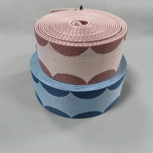 Logotipo personalizado Entrega rápida Algodón PP Poliéster Nylon Correas para perros Collares Cinturones DE SEGURIDAD Muebles Jacquard Impreso Cinta de cincha - Product Image 2