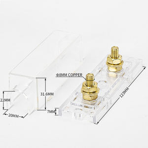 <span class=keywords><strong>Portafusibles</strong></span> ANL Daiertek ANL-04 10A 32VDC con <span class=keywords><strong>Doble</strong></span> Barra de Distribución Midi, Base Transparente y Recubrimiento Dorado - Product Image 5