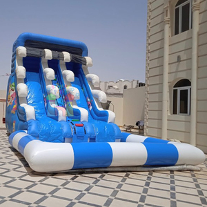 Venta al por mayor niños fiesta rebote Castillo comercial rebote <span class=keywords><strong>tobogan</strong></span> acuatico inflable parque acuático inflable con piscina - Product Image 3