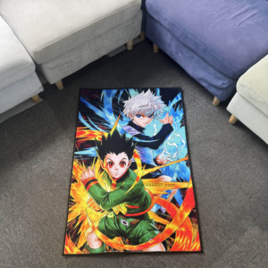 Hunter X Huner Anime moquette e <span class=keywords><strong>tappeto</strong></span> <span class=keywords><strong>per</strong></span> soggiorno <span class=keywords><strong>grande</strong></span> Caustom qualsiasi Design soffice tappetini trapuntati - Product Image 2