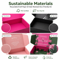 Boîte d'expédition en carton ondulé écologique avec logo personnalisé, boîte d'emballage cadeau pliable