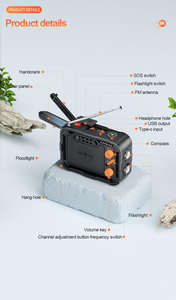 Nueva Radio Portátil con Internet AM/FM DAB de 5000mAh, Altavoz de Alta Capacidad, Batería Recargable con Energía Solar para Emergencias al Aire Libre - Product Image 4