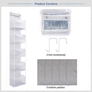 5-<b>shelf</b> Clear Window Pvc Pocket Wall Mount Hanging Over the Door Bag Storage Organizer - Product Image 6