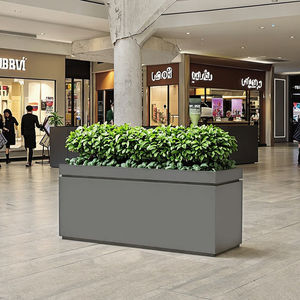 กระถางปลูกต้นไม้เหล็กทรงสี่เหลี่ยมสำหรับสวนบ้านทันสมัย พร้อมฉากกั้นแบบถอดได้สำหรับวางบนพื้น - Product Image 1