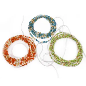 Gaby Abdominal handmade belly chain cotton thread waist beads tie on colored waist chain body jewelry
