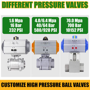 150 фунтов, 2 способа, 3 дюйма, нержавеющая сталь, 304, сварной шаровой клапан с пневматическим приводом двойного действия и концевым выключателем - Product Image 3