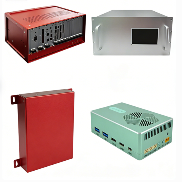 Custom Color Anodized Aluminum Audio Equipment/Amplifiers/Speaker Box Enclosure Shell Aluminum Sheet Metal Fabrication