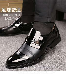 Chaussures de Ville en Cuir pour Hommes Respirantes Décontractées Mariage <span class=keywords><strong>Costume</strong></span> Grande Taille 38-48 Chaussures d'Hiver pour Hommes Unisexe Caoutchouc Uni - Product Image 4