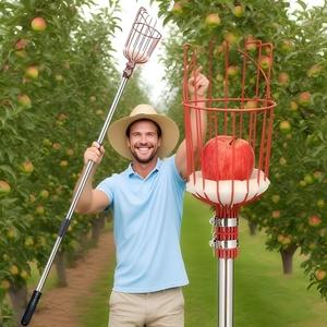 Outils de cueillette pour ferme, jardin et verger : cueilleur manuel robuste pour pommes, oranges, châtaignes, citrons, poires, mangues – Panier de cueillette - Product Image 4