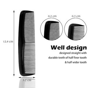 Eco-friendly Disposable Double Tooth Plastic Hair <b>Comb</b> with Customized Color for Hotels - Product Image 2