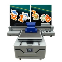 Impresora UV 6090 de Formato Pequeño A1 de Fábrica, Impresora UV para Vinilo con CCD para Alfombras/Polímeros Transparentes/Bolígrafos/Pelotas de Golf