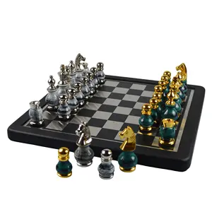 أفضل 2020 الطازجة المعادن والرخام مجموعة لعبة الشطرنج