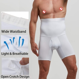 Pantalones Cortos Moldeadores de Cintura Alta para Hombre, Transpirables, de Doble Capa, Antibacterianos, Moldean Piernas y Caderas, Aplanan el Abdomen - Product Image 4