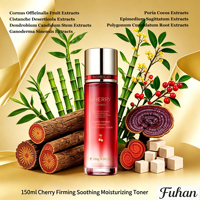 Tonique Visage Hydratant et Apaisant aux Extraits Naturels de Cerise, Tremella et Hamamélis, Effet Raffermissant et Nourrissant