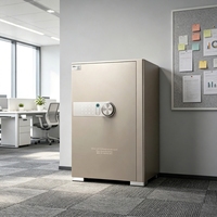 Caja Fuerte de Seguridad Lingda O-07 de Gran Capacidad, Resistente al Fuego, de Acero, con Cerradura de Llave/Electrónica/Huella Dactilar, para Uso Comercial y Hotelero