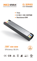 Driver LED dimmable 5-en-1 30W/60W/100W/150W/200W/250W/300W |   Résistance PWM TRIAC 0-10V |   Sans scintillement |   CE CB BIS
