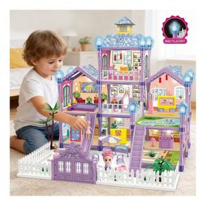 แบบจำลองสถาปัตยกรรม เฟอร์นิเจอร์จิ๋ว บ้านจำลอง DIY บ้านไม้แบบกำหนดเอง ของตกแต่ง ของขวัญ งานฝีมือ ของเล่น - Product Image 2